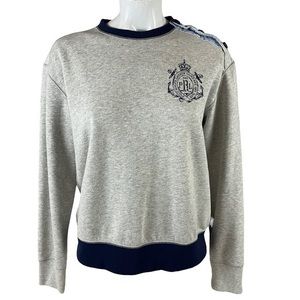 Polo Ralph Lauren Soft Sweatshirt Women’s Medium Grey Heather Crew Neck 17